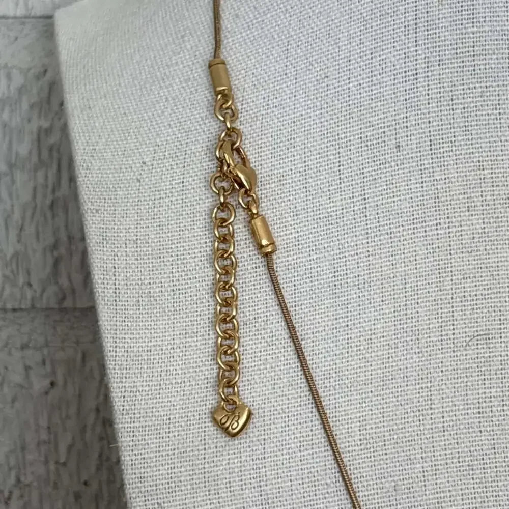 Brighton Diva Daisy Gold Tone & Crystal Pendent Necklace & Earrings Set 20" - Picture 5 of 14